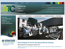 Tablet Screenshot of americanturfandcarpet.com